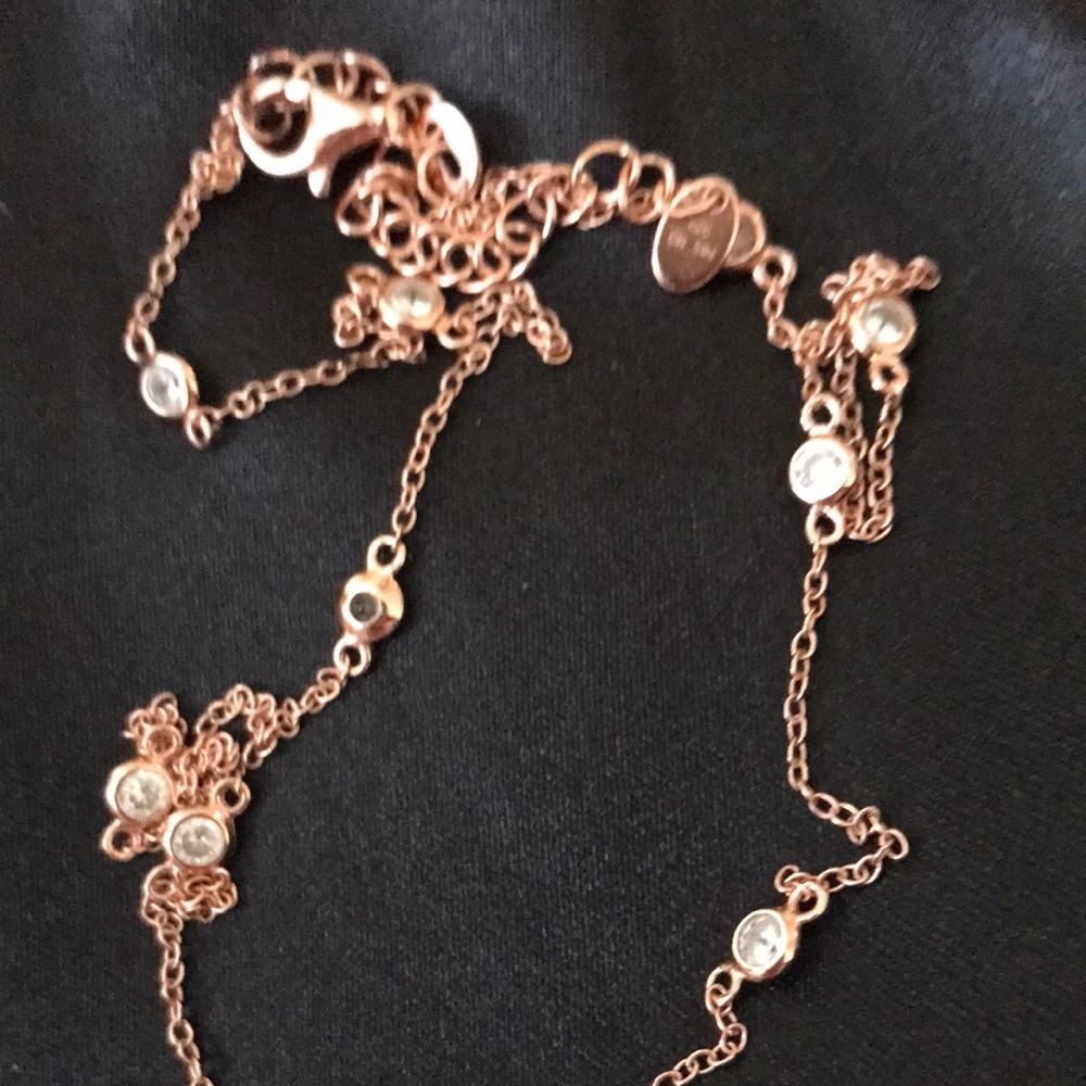 FINAL PRICE 14K Rose Gold over Sterling Minimalist
Genevive Necklace - Picture 4 of 5